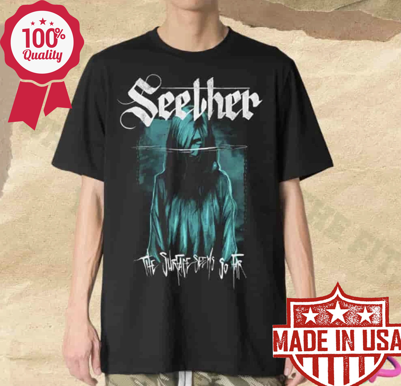 Seether Bandmerch Seether The Surface Seems So Far Tour 2025 Unisex T-Shirt | eBay
