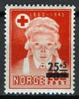 Norway 1948, Red cross overprint VF MNH, NK 374I