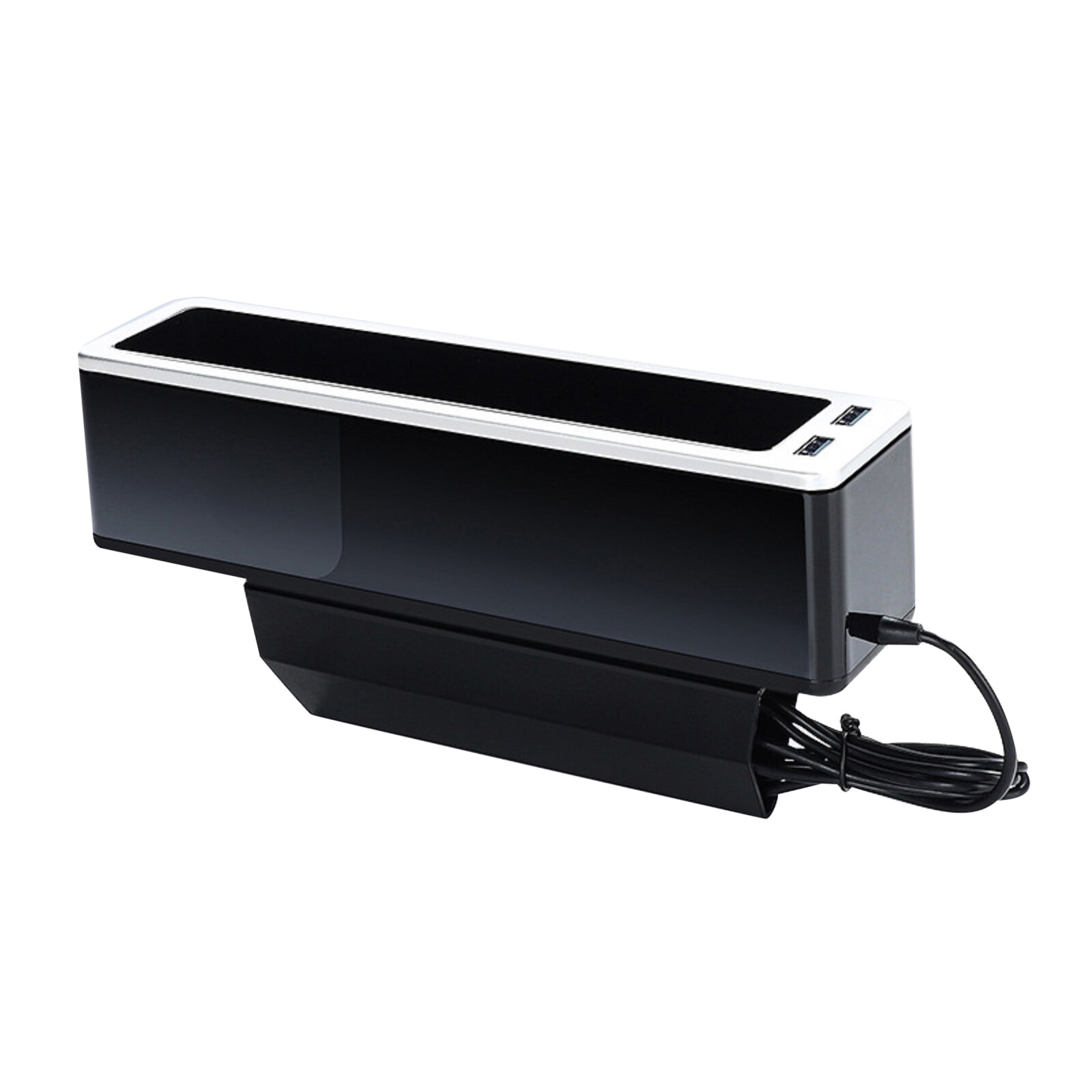 Universal Car Seat Gap Organizer Multifunctional W/ 2x USB Charging Storage Box