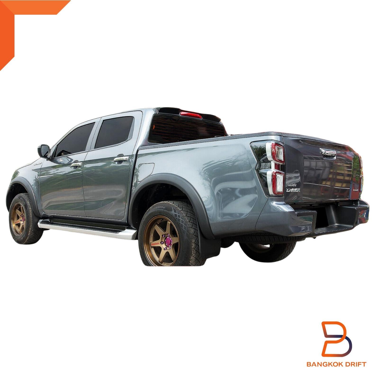 3" SLIM MATTEBLACK FENDER FLARES ARCH FOR ISUZU DMAX DMAX 20192023 TF