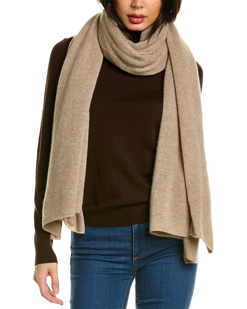 Кашемировая дорожная накидка La Fiorentina для женщин коричневого цвета