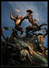 Frank Frazetta Fantasy Art Exotic Pin Up Card 69 Indomitable Fighting Warriors