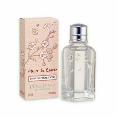 L'Occitane Cherry Blossom Fleurs de Cerisier Eau de Toilette Splash 0.25 oz. NIB
