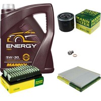 Mann Inspektionspaket 5 L Mannol Energy 5W-30 FüR KIA Rio III 1.4 Cvvt Hyundai