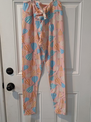 Legging LulaRoe Tall & Curvy Rose Pêche à Fleurs Roses Et Licornes - Neuf Avec étiquettes, Motif Unicorne HTF