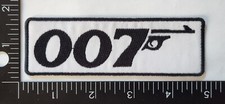 007 James Bond Patch Iron on Sew Spy Movie MI5 Secret Agent High Quality