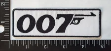 007 James Bond Patch Iron on Sew Spy Movie MI5 Secret Agent High Quality 