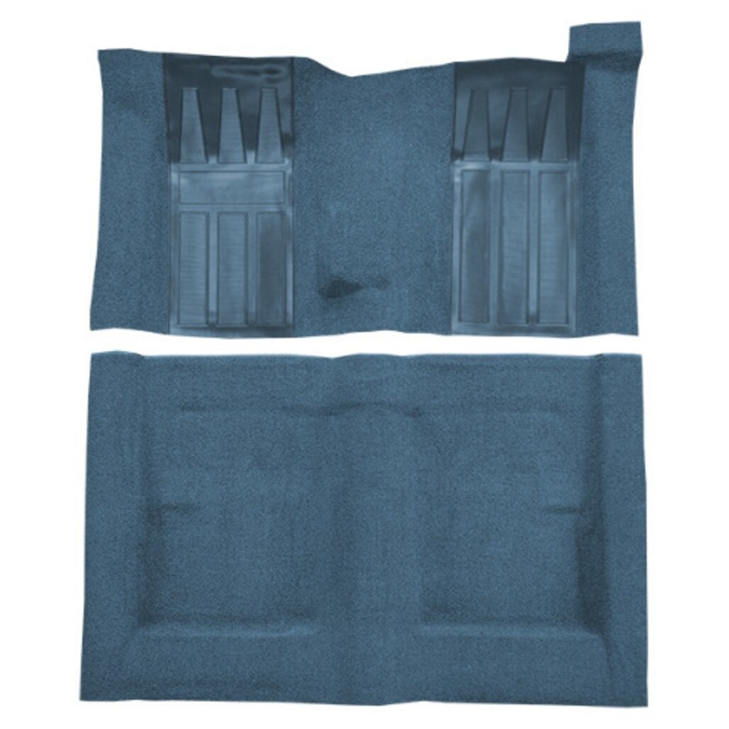 Carpet for 70-71 Ford Torino GT 2DR Hardtop 4spd w/2 Med Blue Inserts Loop