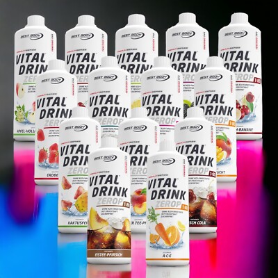 Best Body Nutrition Low Carb Vital Drink Mineraldrink Sirup 1 Ltr  11,94 / 1 Ltr