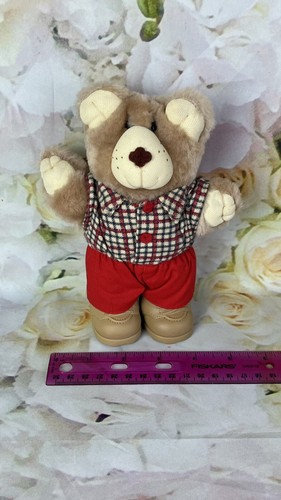 Boone Furskins Holiday WENDY'S 1986 7in Teddy Bear Plush Toy Farmer Vintage - Picture 11 of 11