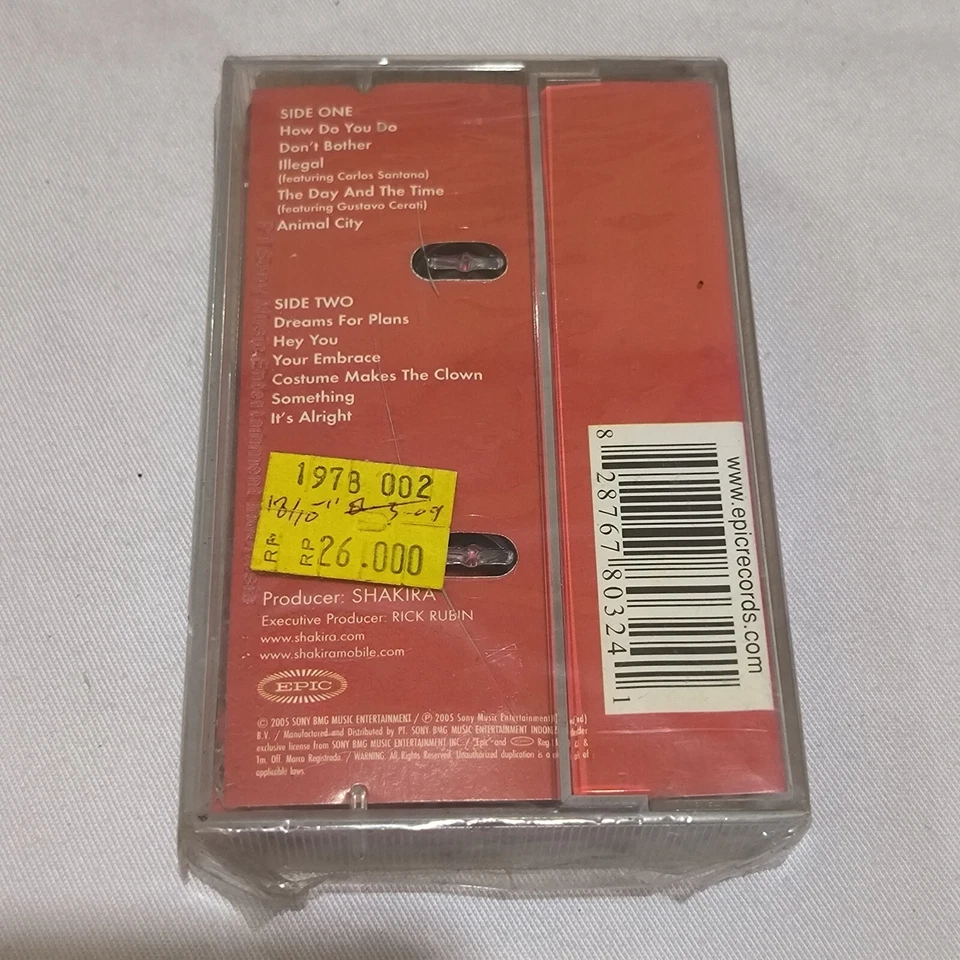 Shakira - Oral Fixation Vol 2 original indonesia tapes 2005 BRAND NEW SEALED - Image 2 of 4