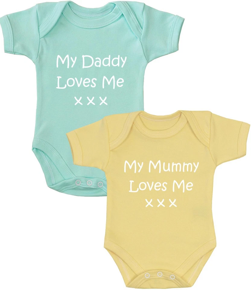 BabyPrem Premature Baby Clothes Pack of 2 Bodysuits Vests Preemie Newborn 0-3m