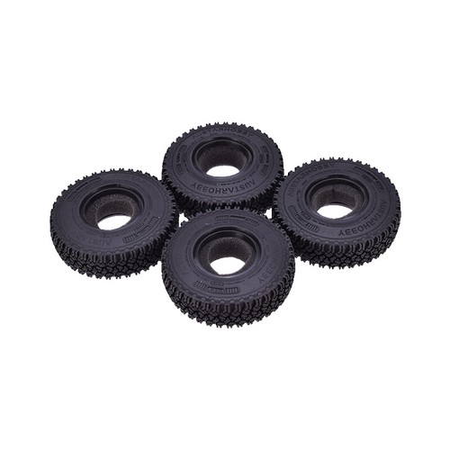4x 1.55 inch Rubber Wheel Tyres 90mm for 1/10 RC Crawler Car Axial D90 Tamiya - Picture 5 of 12