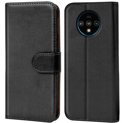 Schutz Hülle Für OnePlus 7T Handy Klapp Schutz Tasche Book Slim Flip Case Cover