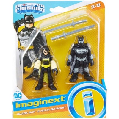 Imaginext DC Super Friends Black Bat and Ninja Batman Figure Set