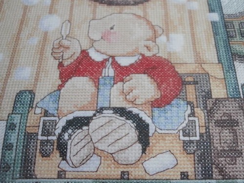 DMC cross stitch embroidery kit - Smiley Bears Clock - K569 - 20 x 20.5cm - Picture 4 of 6