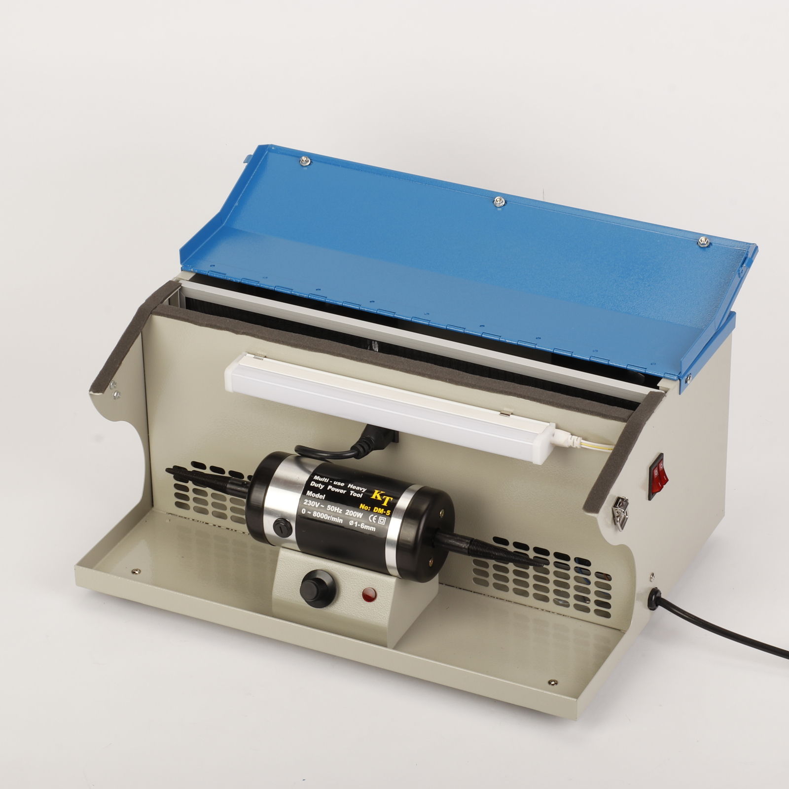 Polishing Buffing Machine Dust Collector Bench Jewelry Polisher Light