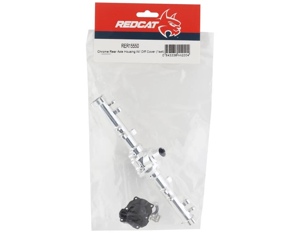 Redcat Monte Carlo Lowrider Rear Axle Housing w/Differential Cover (Chrome) - Image 2 of 2