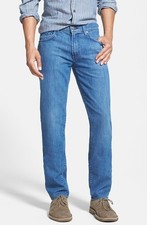 J BRAND Mens Straight Fit Jeans Slim Fit Tyler Solid Blue Size 34W 140239X007