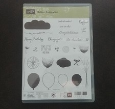  NEW Stampin Up Balloon Celebration Clear Stamps Set of 28 Birthday Fun