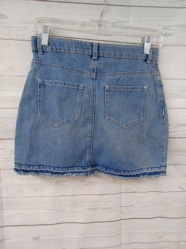 Oshkosh Bgosh Denim Girls Skirt Sz 12 / 12A Cotton Distressed $30 - Picture 6 of 11