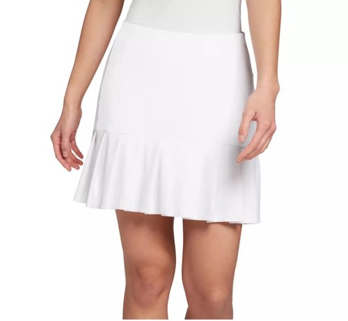 Lady Hagen plissettato da golf donna controllo pancia 17" piccolo bianco nuovo con etichette prezzo al pubblico consigliato $60 - Foto 1 di 11