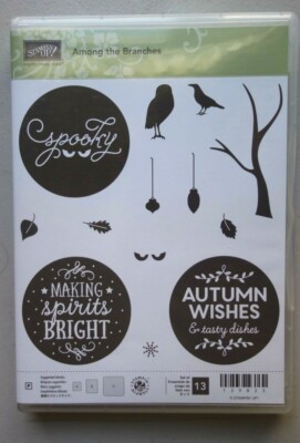 Stampin Up Among the Branches Holidays Tree Birds 139823 Leaves Poly | eBay