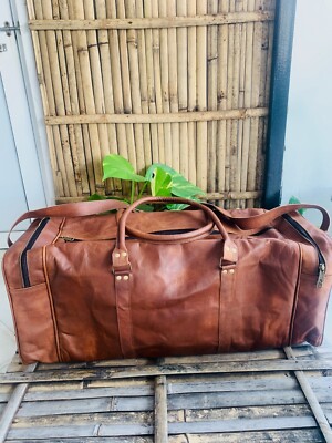 Leather Duffle Bags Large 30 Inch Square Travel Gym Overnight Free 2 Mini Bags | eBay Leather Duffle Bags Large 30 Inch Square Travel Gym Overnight Free 2 Mini Bags | eBay
