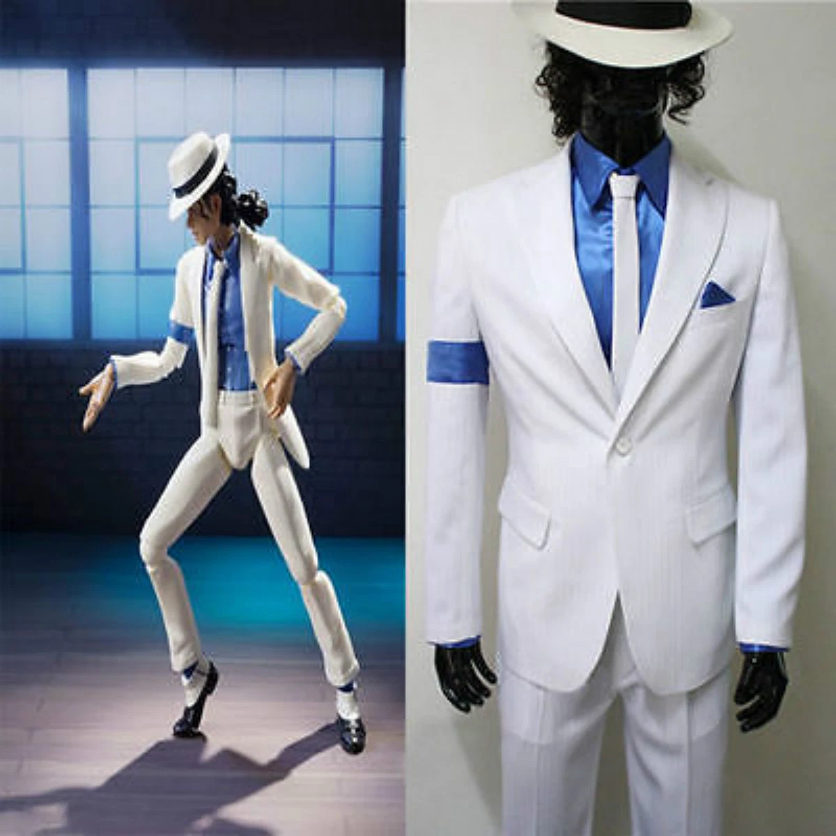 Dreamzfit - Ensemble chapeau Michael Jackson pour homme adulte