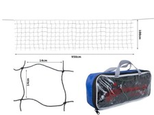 RETE DA PALLAVOLO E BEACH VOLLEY PORTATILE SPORT CON BORSA MISURA 9.5X1MT