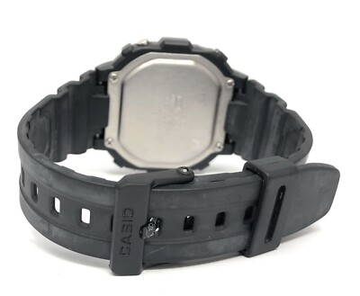 Casio F108WH-1A, Illuminator Chronograph Watch, Black Resin,Alarm