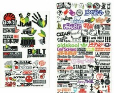 RC 1/10 DRIFT DECALS Logo Sponsors Decals Sti...