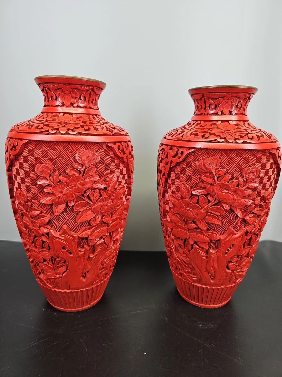 大花瓶中国古董花瓶| eBay
