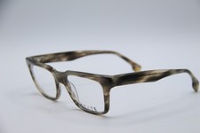 NEW STATE WOLCOTT GRAY HORN GREY BROWN AUTHENTIC DESIGNER EYEGLASSES 52-19
