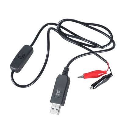 USB to 9V Alligators Clips Power Supply Cable Cord for Universal Multimeters