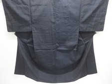 7679405: JAPANESE KIMONO / ANTIQUE MENS KIMONO ENSEMBLE / SILK / TSUMUGI