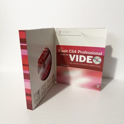 Adobe Flash CS4 Professional Learn By Video Plus Guidebook 2010 Digital Training