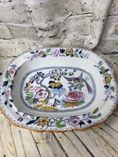 Vtg Ashworth Bros Hanley 17 x 13.5 Platter En...