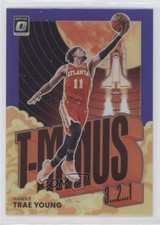 2021-22 Panini Donruss Optic T-Minus 3 2 1 Purple Prizm Trae Young #13 0bt4