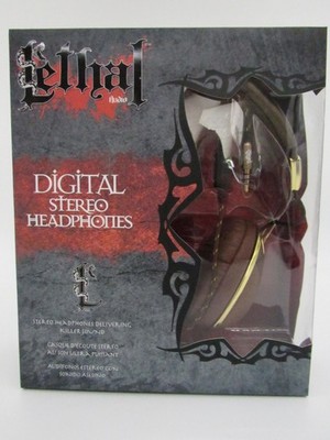 Lethal Audio Digital Stereo Headphones Brown Gold Wired Over-Ear 3.5mm Jack New