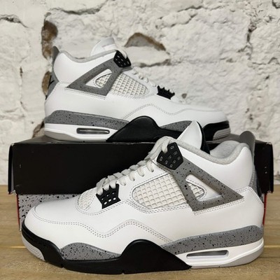Air Jordan 4 'White Cement' (2025) Men's Size 9.5 Pre-owned Sneakers FV5029-100