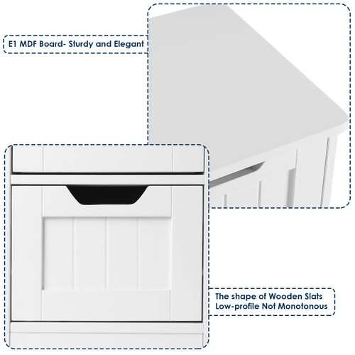 FOTOSOK Bathroom Storage Cabinet Bathroom Cabinet with 4 Drawers 11.8” x 11.8... - Picture 7 of 9
