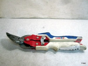 Lenox Offset Snip: Left, 9 1/2 In. Overall Length, Steel, LXHT14346