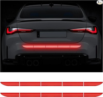 2-Pack Waterproof Reflective Anti-Tailgating Warning Decals for Car Trunk or Rea