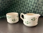 Vintage Carrigaline Pottery Cork, Ireland Shamrocks Cream And Sugar Set — photo 2