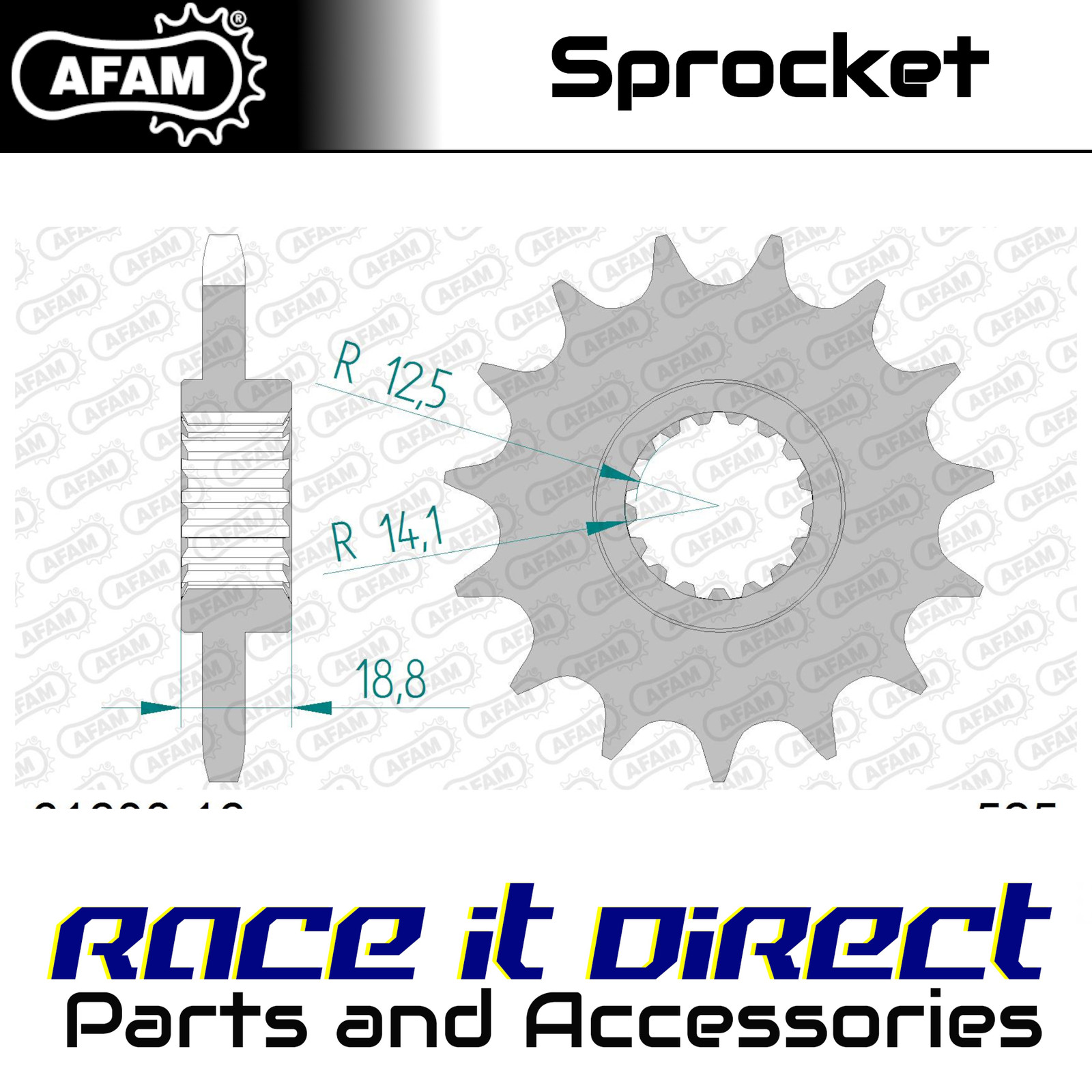 Sprocket for APRILIA RSV 1000 R Factory 2004-2008 16T Front AFAM