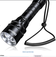 Scuba Diving Flashlight Dive Torch 2000 Lumen Waterproof Underwater XM-L2 LED Su