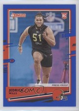 2020 Panini Donruss Rookie Press Proof Blue Jedrick Wills #269 04v9