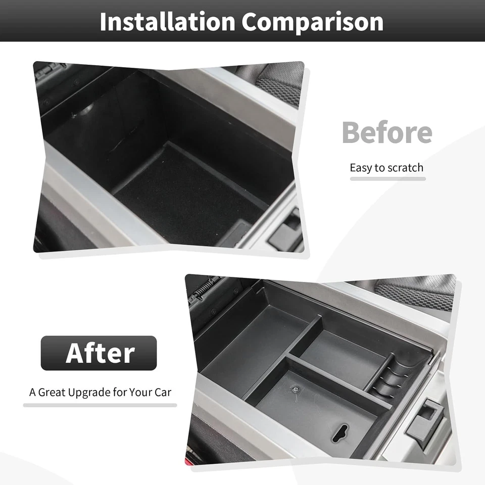 Center Console Organizer Tray Suitable For Ford F150 2009-2014 Accessories - Imagem 2 de 4