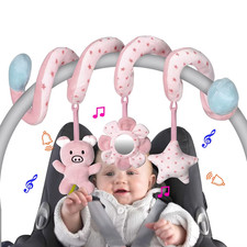 Car Seat Infant Baby Spiral Activity Hanging Toys Stroller Bar Crib Bassinet Mob